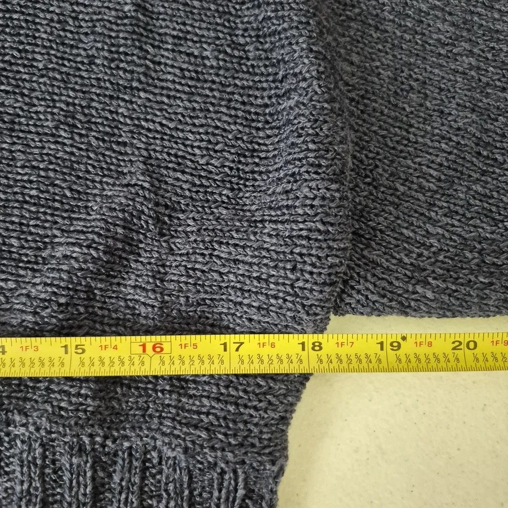 BCBGMAXAZRIA Sweater Womens S Blue‎ Frida Linen Viscose Cowl Neck Knit Pullover